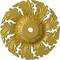 Ekena Millwork Needham Ceiling Medallion (Fits Canopies up to 4 1/4"), Hand-Painted Rich Gold, 14 5/8"OD x 2 1/4"P CM14NERGS - alternate 1